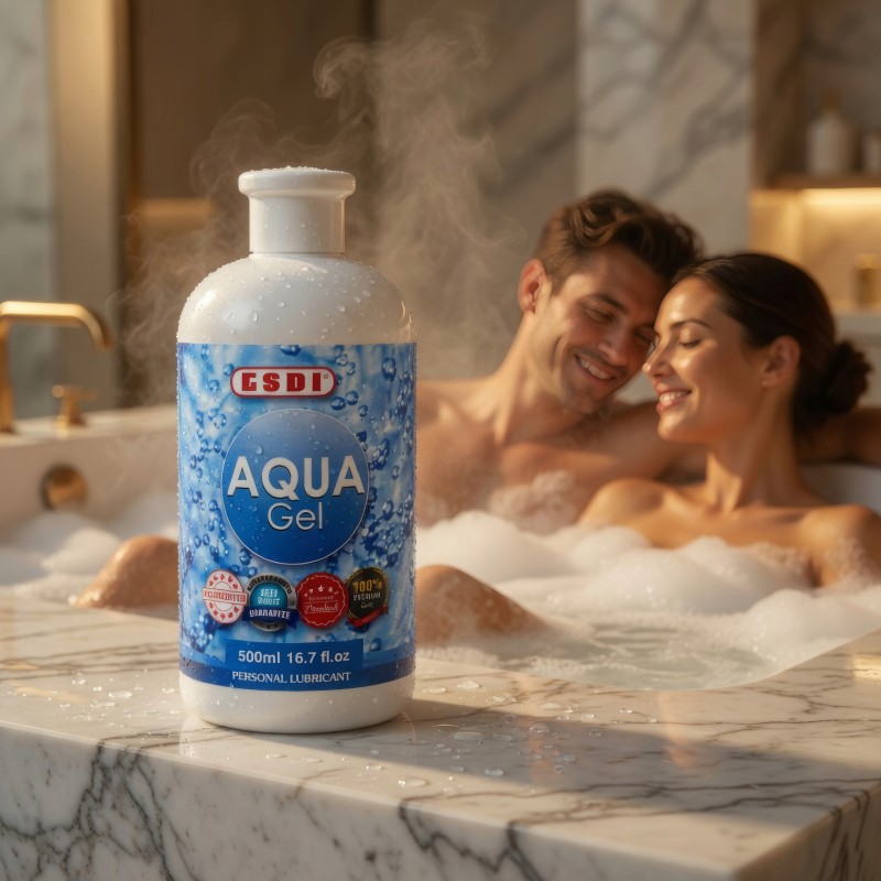 Лубрикант Aqua Gel 500 мл Інтимний гель на водній основі Зволожуючий для сексу Ковзання