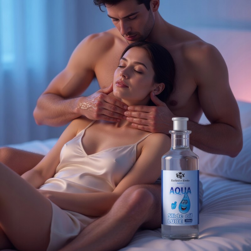 Лубрикант на водній основі AQUA Lube 1000 мл. Інтимний зволожуючий гель. Великий об'єм. Ковзний.