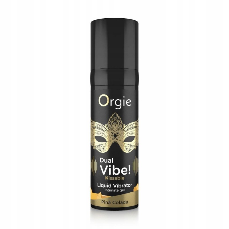 РІДКИЙ ВІБРАТОР ДЛЯ ЦІЛУВАННЯ DUAL VIBE PINA COLADA 15 МЛ 75 ДОЗ