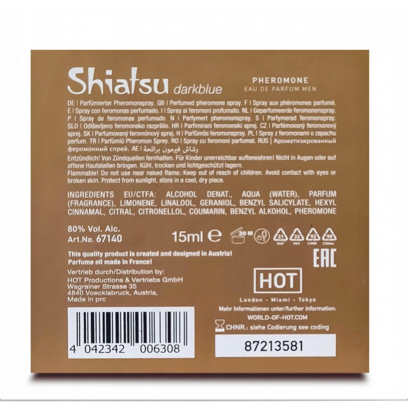 SHIATSU Феромони для чоловіків darkblue 15 мл