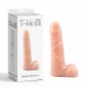 РЕАЛІСТИЧНИЙ DILDO ЗІ ШКІРИ, М'ЯКИЙ, БЕЗ ФТАЛАТІВ, З ВИРАЖЕНИМИ ВЕНАМИ ТА ЯЄЧКАМИ NO 06