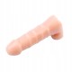 РЕАЛІСТИЧНИЙ DILDO ЗІ ШКІРИ, М'ЯКИЙ, БЕЗ ФТАЛАТІВ, З ВИРАЖЕНИМИ ВЕНАМИ ТА ЯЄЧКАМИ NO 06
