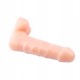 РЕАЛІСТИЧНИЙ DILDO ЗІ ШКІРИ, М'ЯКИЙ, БЕЗ ФТАЛАТІВ, З ВИРАЖЕНИМИ ВЕНАМИ ТА ЯЄЧКАМИ NO 06