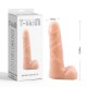 РЕАЛІСТИЧНИЙ DILDO ЗІ ШКІРИ, М'ЯКИЙ, БЕЗ ФТАЛАТІВ, З ВИРАЖЕНИМИ ВЕНАМИ ТА ЯЄЧКАМИ NO 06