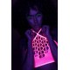 НЕОНОВИЙ КОМПЛЕКТ БІЛИЗНИ З ШТОРАМИ UV ГРЕЦЬКИЙ ДЕКОЛЬТЕ XS/XL