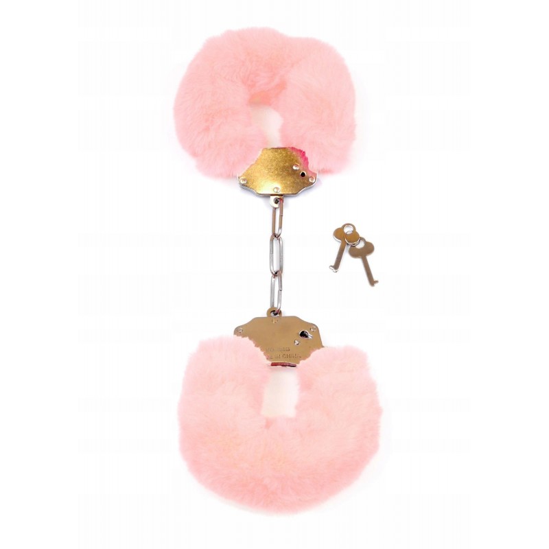 Наручники Fetish B - Series - Furry Cuffs Light Pink (Рожеві наручники з хутром серії Fetish B)