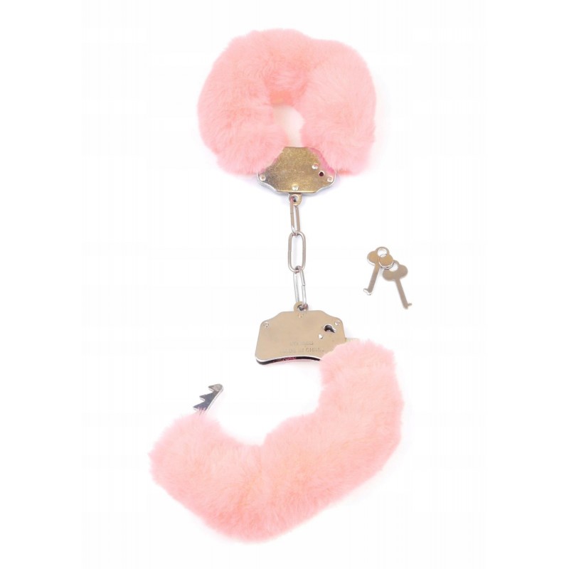 Наручники Fetish B - Series - Furry Cuffs Light Pink (Рожеві наручники з хутром серії Fetish B)