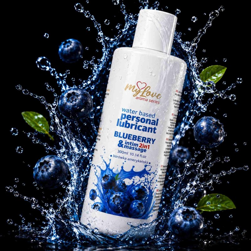 MyLove Aroma Series Інтимний та масажний гель 2в1 Чорниця 300 мл