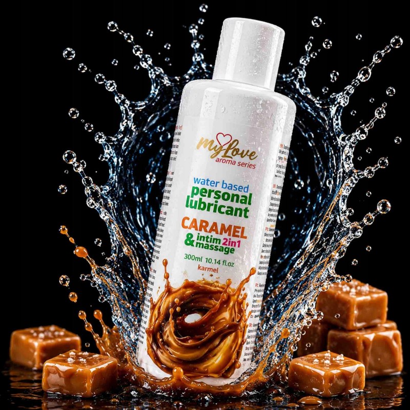 MyLove Aroma Series Інтимний та масажний гель 2в1 Карамель 300мл