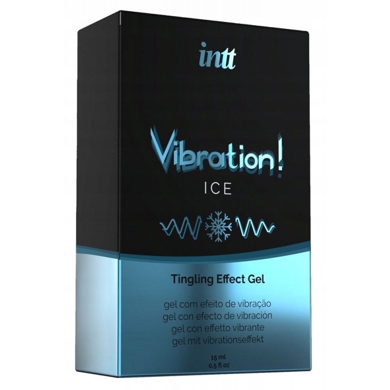 Стимулюючий гель Vibration ICE 15 мл Охолоджуючий ефект, лубрикант на водній основі для орального застосування