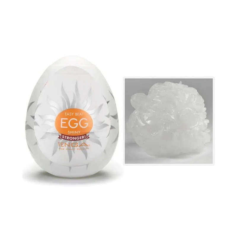 Мастурбатор Tenga Egg Shiny Stronger білий