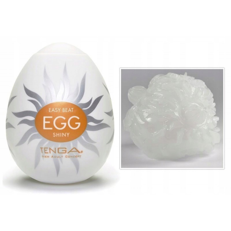 Мастурбатор Tenga Egg Shiny Stronger білий