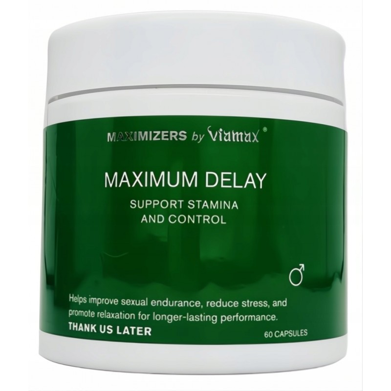 Viamax Maximum Delay 60 капсул – Контроль сім’явиверження, L-Аргінін, Мака