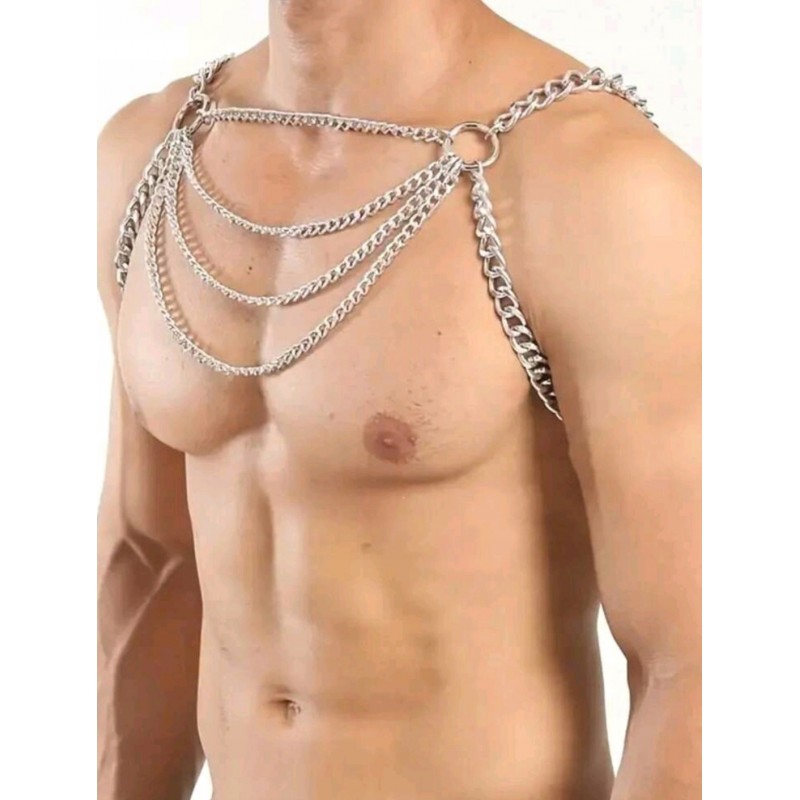 Збруя з ланцюгом з переплетенням броні harness L/XL
