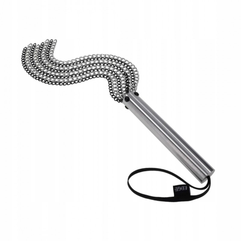 Sportsheets Edge Chain Flogger Чорний - міцний батіг з металевими ланцюгами