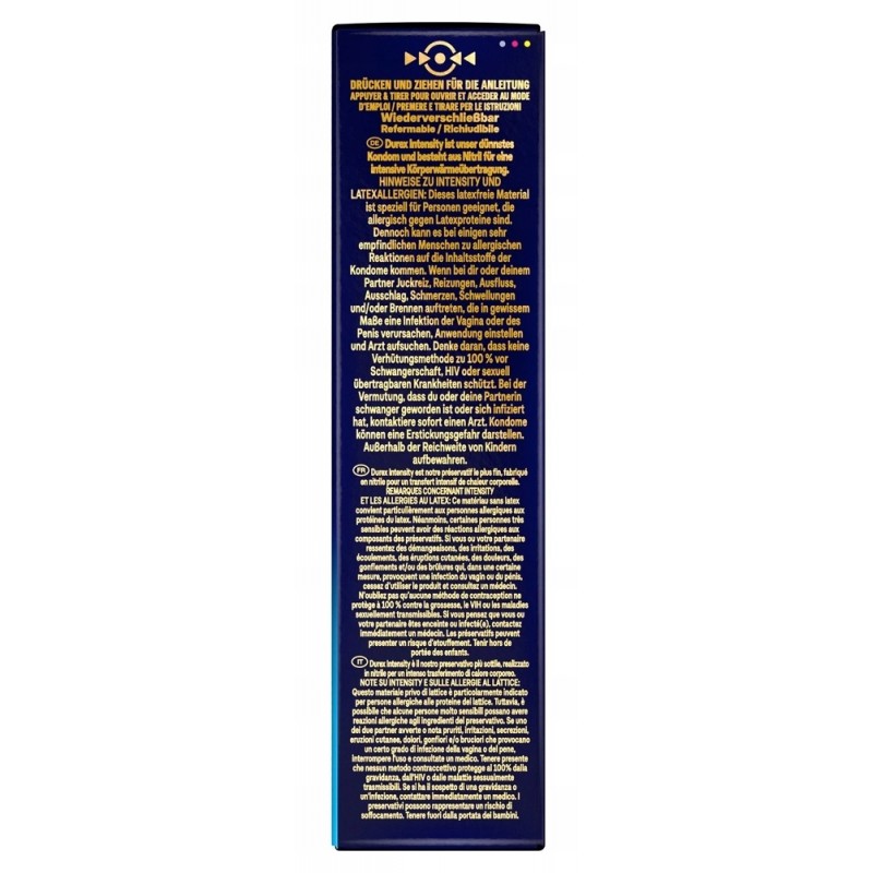 Durex Intensity Extra Large 61 мм, 8 шт. презервативи без латексу