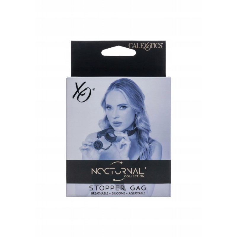 Силіконовий кляп CalExotics з отвором 60 см чорний
