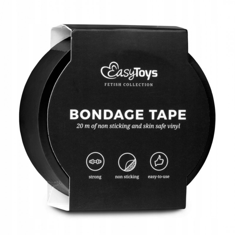 EasyToys Black Tape 20m - багатофункціональна стрічка для інтимних розваг