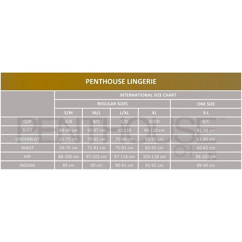 Боді-стокінг - Penthouse Miss Curvy S-L