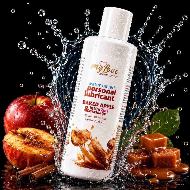 MyLove Aroma Series Інтимний та масажний гель 2в1 Печене яблуко 300 мл