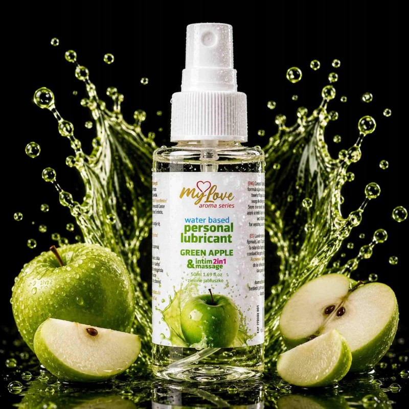 MyLove Aroma Series Інтимний та масажний гель 2в1 Зелене яблуко 50 мл