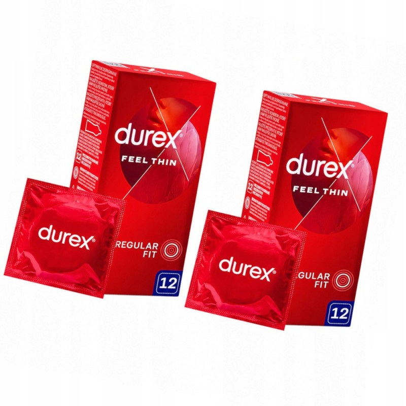 2 x Презервативи DUREX Feel Thin 12 шт.
