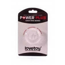 Кільце на пеніс Lovetoy Power Plus прозорий д. 1,7см