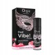 Інтимний гель Kissable Liquid Vibrator з ефектом поколювання та пульсації, смак джин-тонік