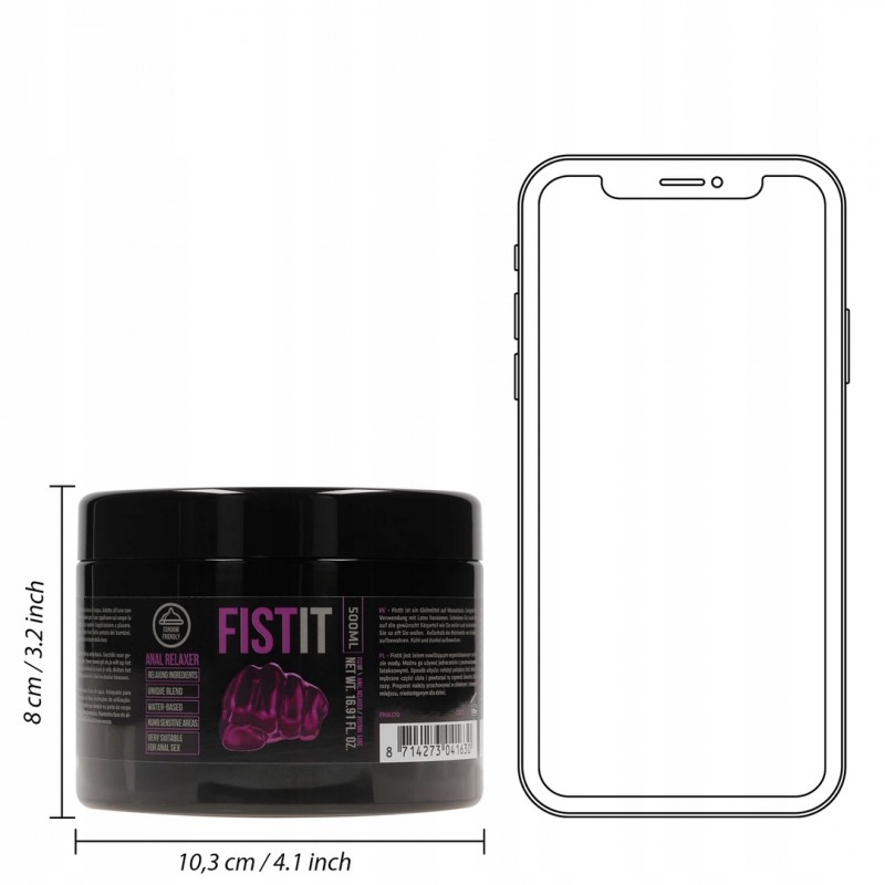 Fist It Anal Relaxer зволожуючий гель 500 мл з ментолом, на водній основі