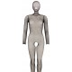 Комбінезон catsuit з маскою, чорний, з відкритою промежиною, рукави 3/4, розмір S-L