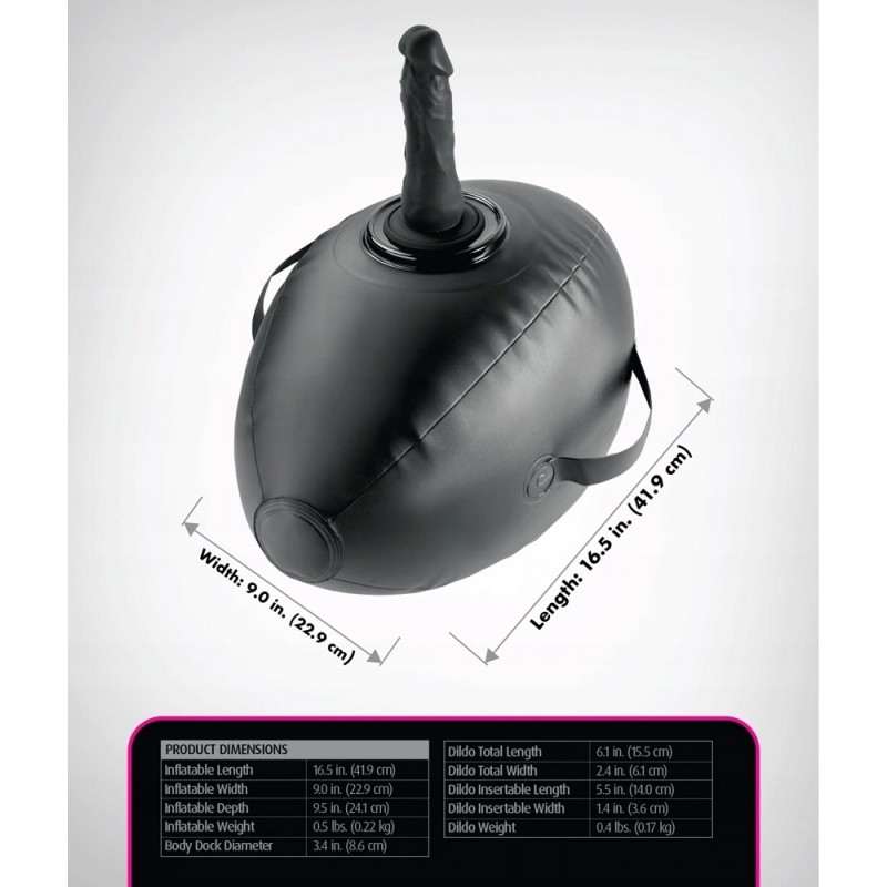 Fetish Fantasy Серія Body Dock Love Ball - подушка з кріпленням, чорна