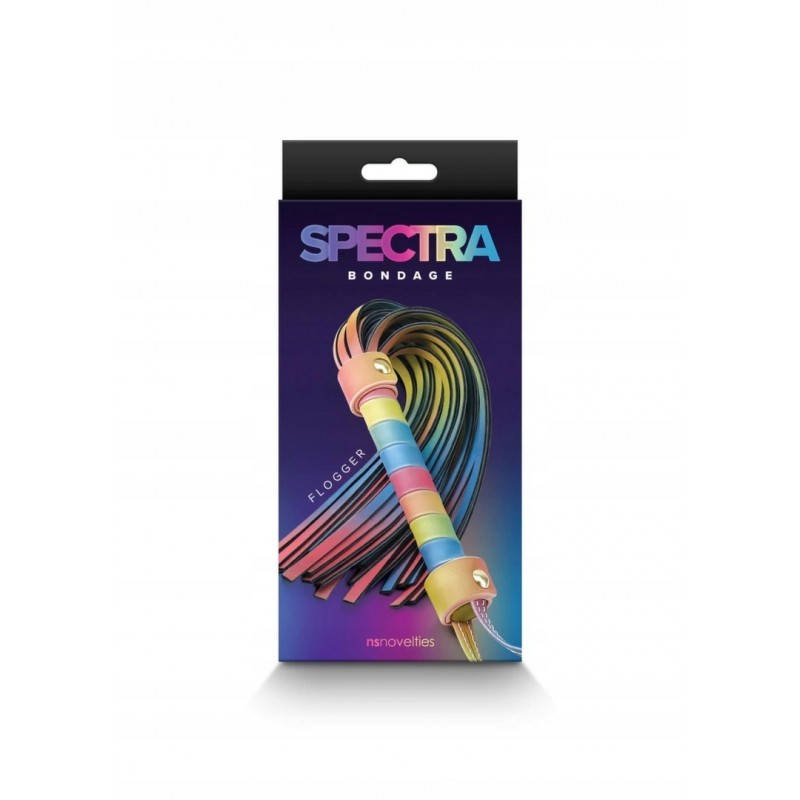 Флогер Spectra Bondage - стильна батіг з міцного матеріалу, чорний