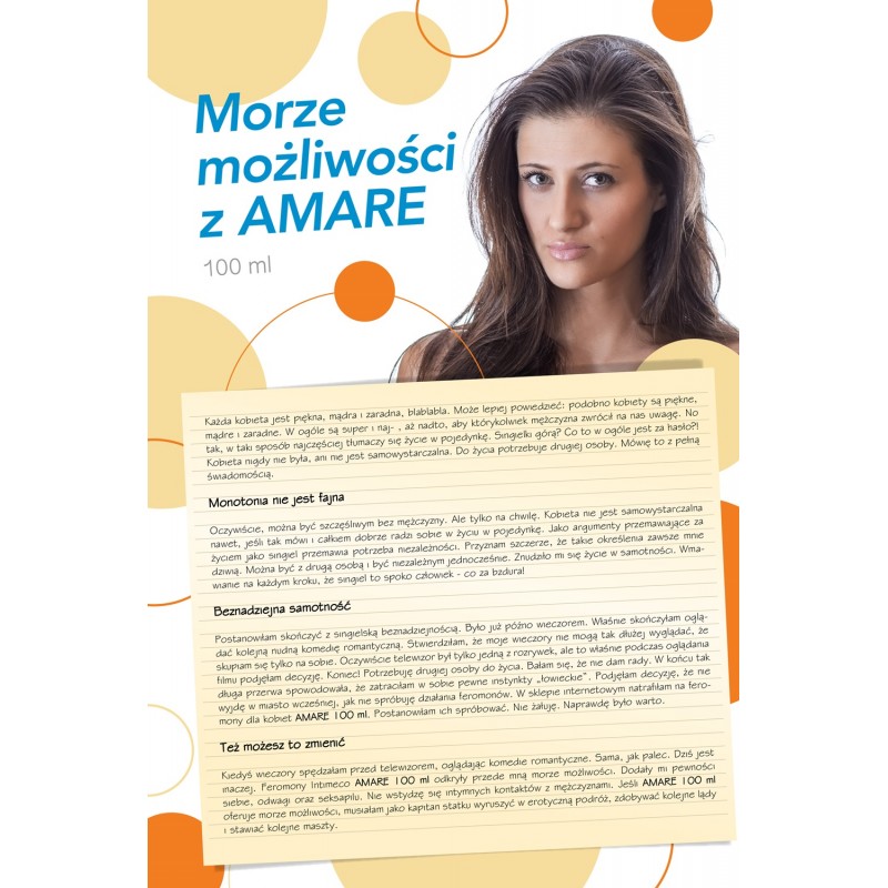 ПРИДБАЙТЕ КОЖНОГО! ФЕРОМОНИ AMARE 100мл by Intimeco