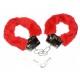 Червоні наручники з хутром, 2x Love Red key